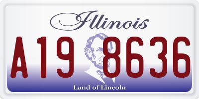 IL license plate A198636