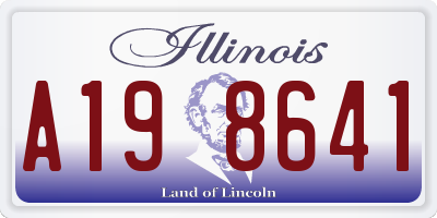 IL license plate A198641
