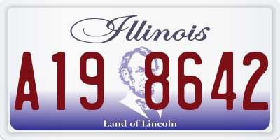 IL license plate A198642