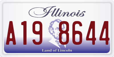 IL license plate A198644