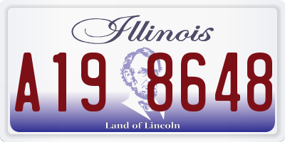 IL license plate A198648