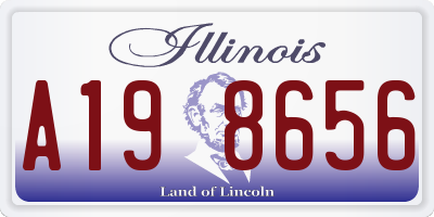 IL license plate A198656