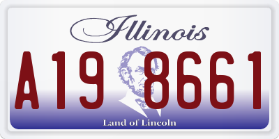 IL license plate A198661