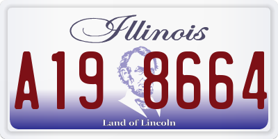 IL license plate A198664