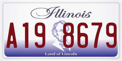 IL license plate A198679