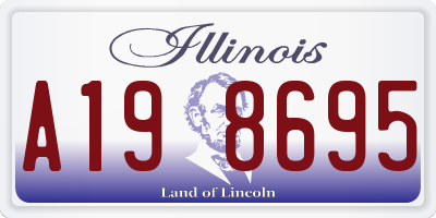 IL license plate A198695