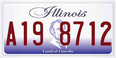 IL license plate A198712