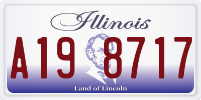 IL license plate A198717