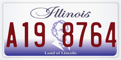 IL license plate A198764