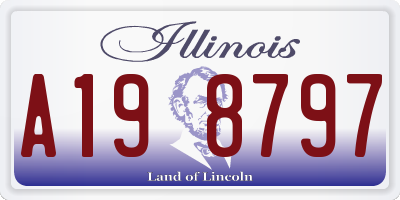 IL license plate A198797