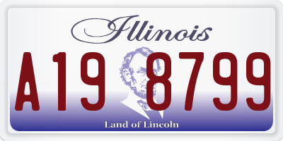 IL license plate A198799