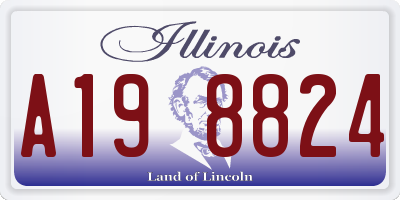 IL license plate A198824