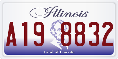 IL license plate A198832