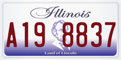 IL license plate A198837