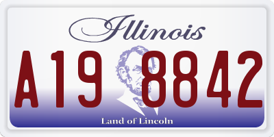 IL license plate A198842