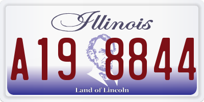 IL license plate A198844