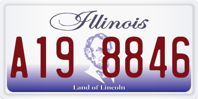 IL license plate A198846