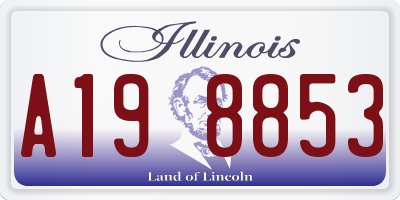 IL license plate A198853