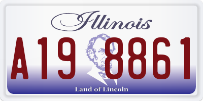IL license plate A198861