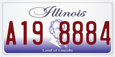 IL license plate A198884