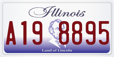 IL license plate A198895