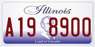 IL license plate A198900
