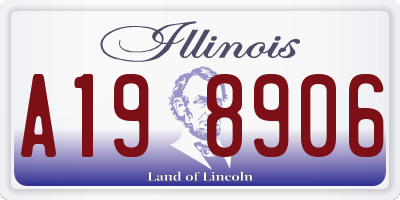 IL license plate A198906