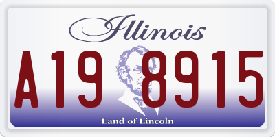 IL license plate A198915