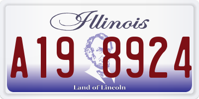 IL license plate A198924