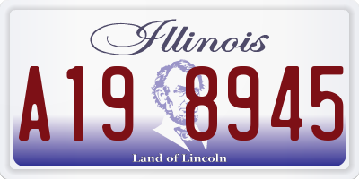 IL license plate A198945