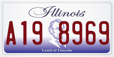IL license plate A198969
