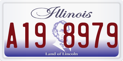 IL license plate A198979
