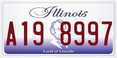 IL license plate A198997
