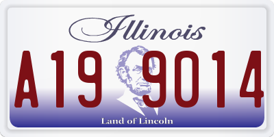 IL license plate A199014