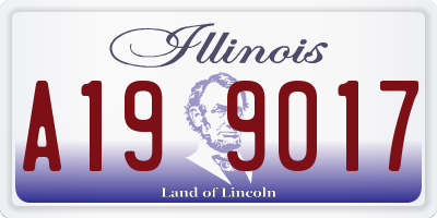IL license plate A199017