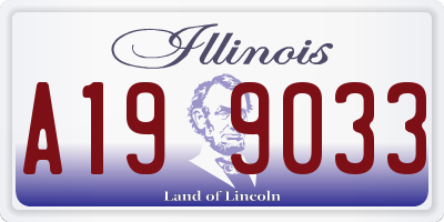 IL license plate A199033