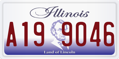 IL license plate A199046