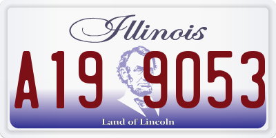 IL license plate A199053