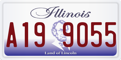 IL license plate A199055