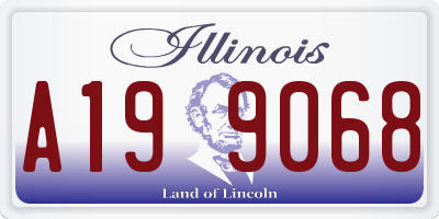 IL license plate A199068