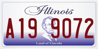 IL license plate A199072