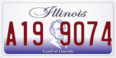 IL license plate A199074