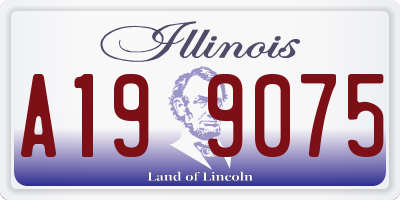 IL license plate A199075