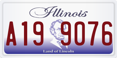 IL license plate A199076
