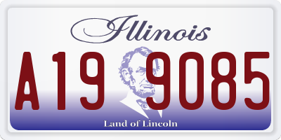IL license plate A199085