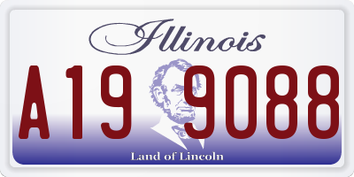 IL license plate A199088