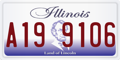 IL license plate A199106