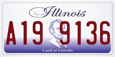 IL license plate A199136