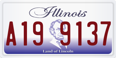 IL license plate A199137