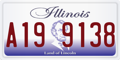 IL license plate A199138